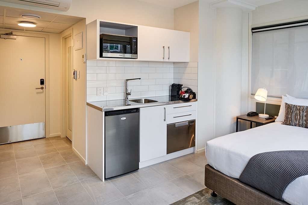 Dining area at Sojourn Apartment Hotel